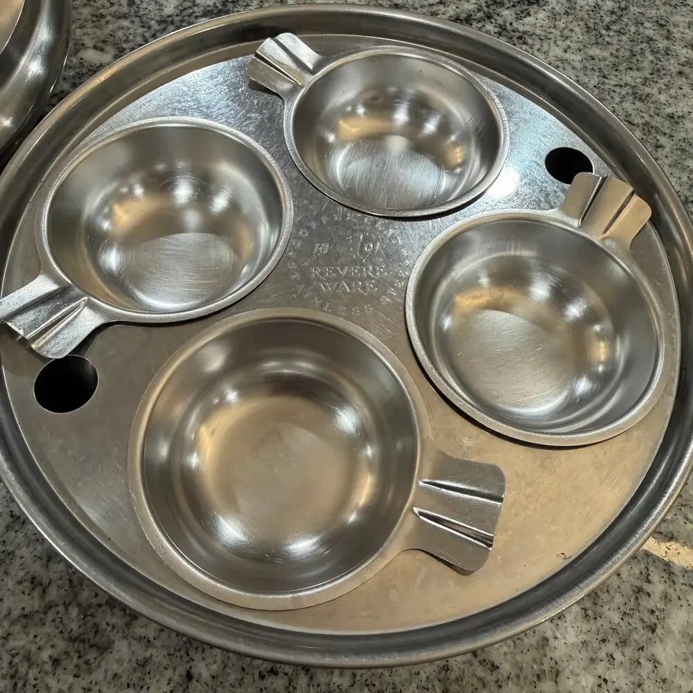 Vintage Revere Ware ( 4 ) Egg Poacher 8